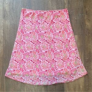 Paper Doll vintage y2k pink floral midi skirt size Large